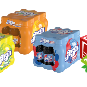 juju sokeriton/sockerfri cola, appelsiini/apelsin tai/eller sitruuna/citron virvoitusjuomat/läsk