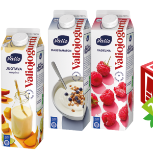 valiojogurtit 1 kg tai juotavat valiojogurtit 0,95l